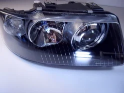 Scheinwerfer Audi A3 8L Xenon Optik Linse ab Bj.2001-2003 Schwarz E. Prüfzeichen