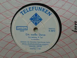 Schellack 78 rpm Telefunken Regimentstochter Aida Rigoletto Querschnitt