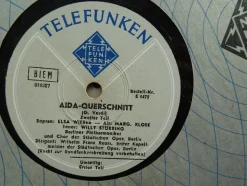 Schellack 78 rpm Telefunken Regimentstochter Aida Rigoletto Querschnitt