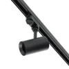 Schienensystem Komplett-Set 2x2m+2x1m Schiene, 4x L-Verbinder, 10x Lampe Schwarz