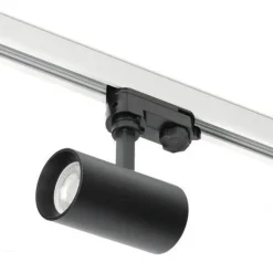 Schienensystem Komplett-Set weiße Schiene 2m+1m, 5x L-Lampe Schwarz, L-Weiche