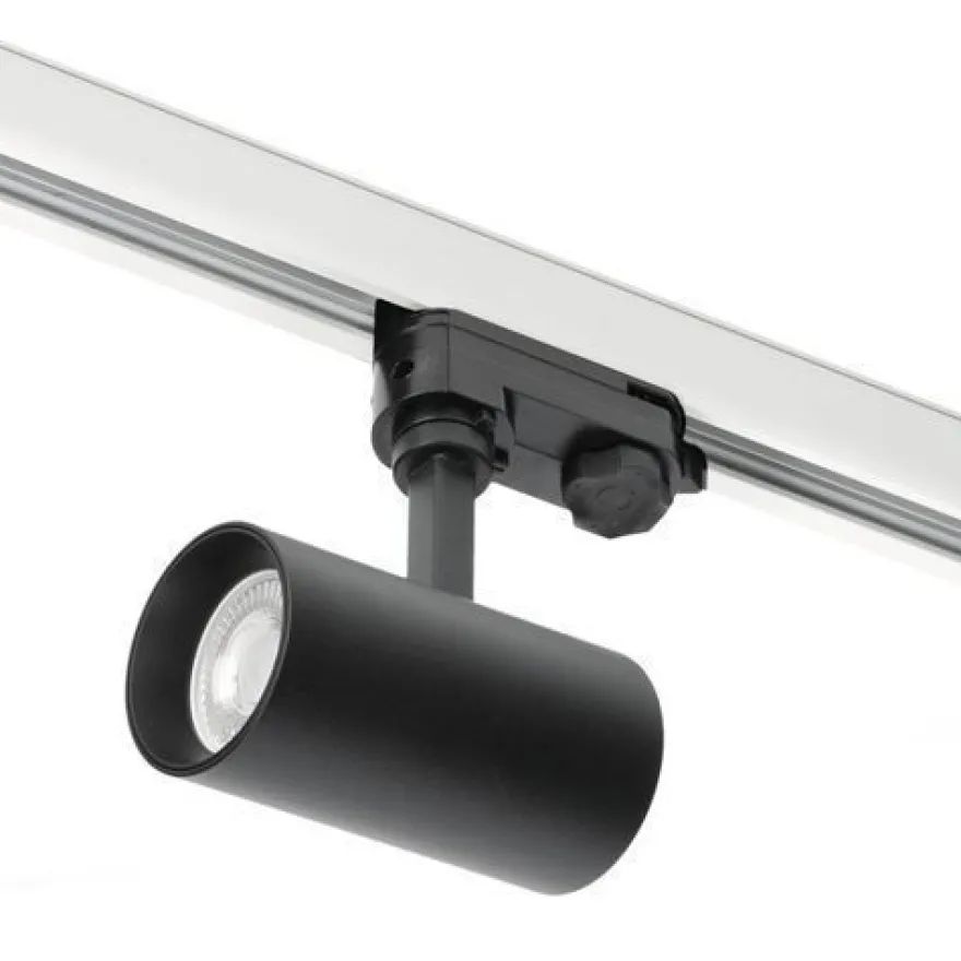 Schienensystem Komplett-Set weiße Schiene 2m+1m, 5x L-Lampe Schwarz, L-Weiche