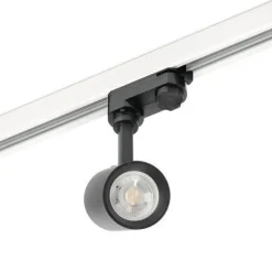 Schienensystem Komplett-Set weiße Schiene 2m+1m, 5x L-Lampe Schwarz, L-Weiche