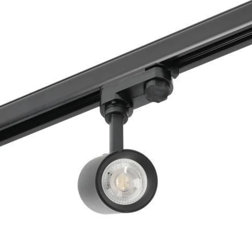 Schienensystem Komplett-Set 3x1m, T-Verbinder, I-Verbinde 6x Lampe, 3x Kappe