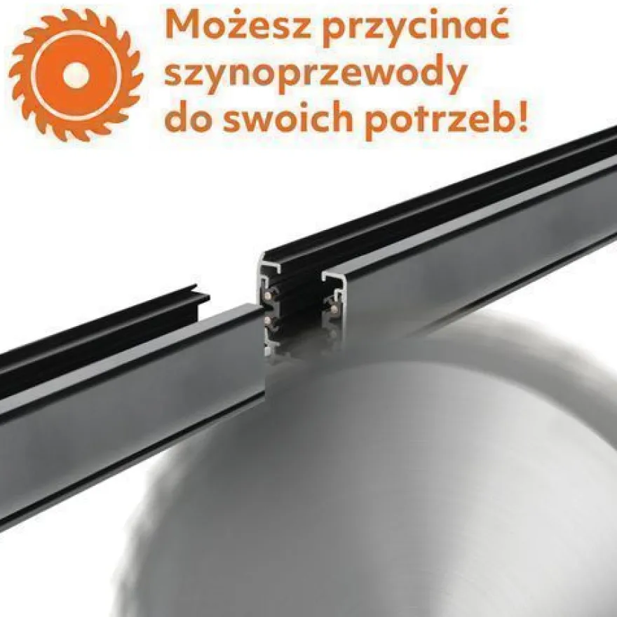 Schienensystem Komplett-Set 3x1m, T-Verbinder, I-Verbinde 6x Lampe, 3x Kappe