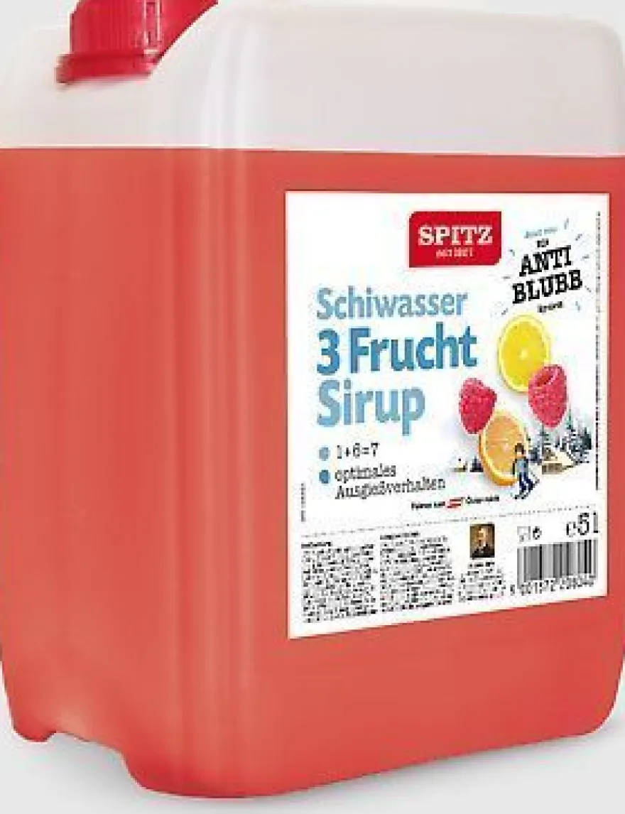 Schiwasser Sirup Drei Frucht Sirup 5l Liter Kanister Sirup Varianten