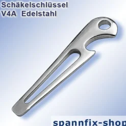 Schäkelschlüssel Rundschäkel A4 Edelstahl Schäkel Niro Schnappschäkel V4A Kette