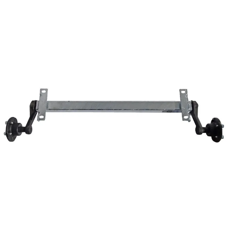 Schlegl 750kg Anhänger Achse MB8 - 1200mm - 5x112 - niedriger Bock - ungebremst