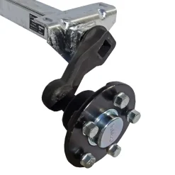 Schlegl 750kg Anhänger Achse MB8 - 1200mm - 5x112 - niedriger Bock - ungebremst