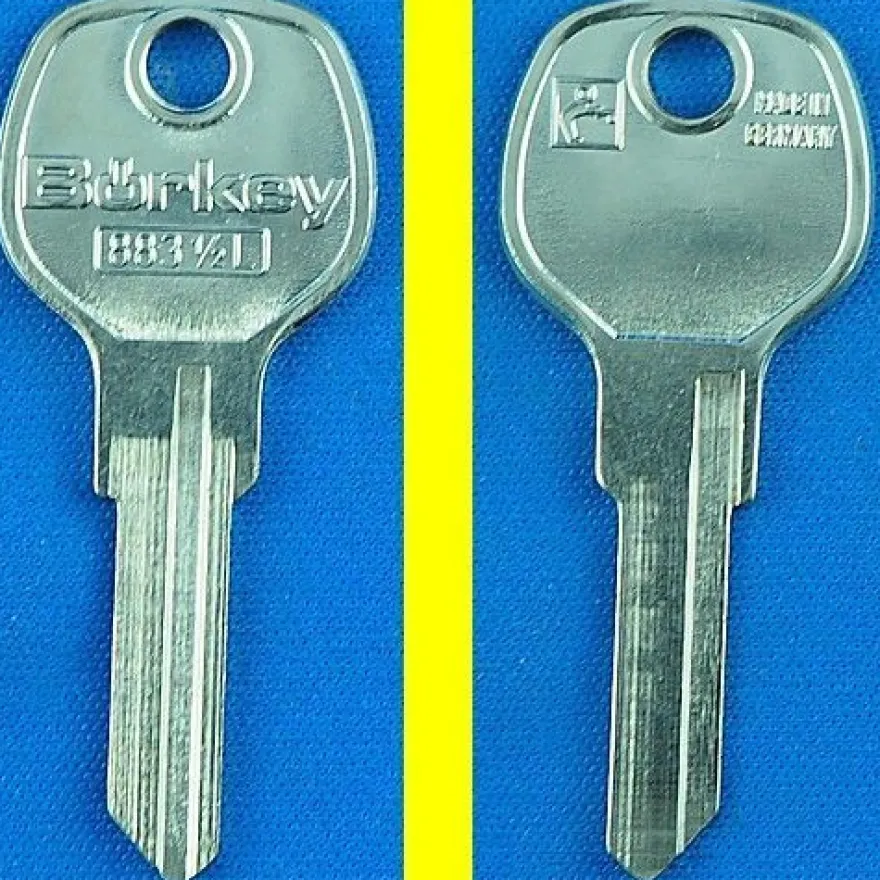 Schlüsselrohling Börkey 883 1/2 L - für Dirak, Emka, GHE, Perohaus