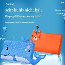 Schlummerkids Kinderkissen Einhorn, ergonomisch, atmungsaktiv, waschbar, 50x30