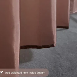Schmaler Duschvorhang für Eck Dusche Badewanne Textil Polyester Gradient Taupe