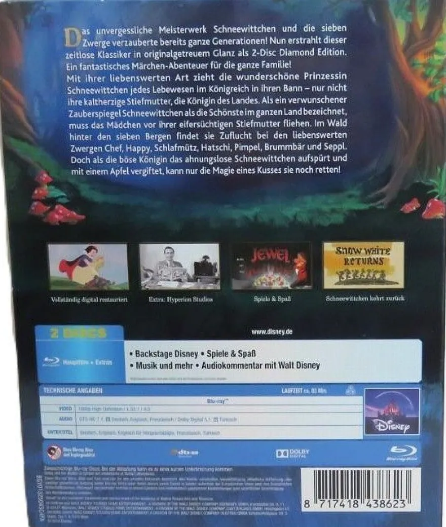 Schneewittchen - Diamond Edition - Walt Disney - Blu-ray