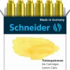 Schneider Pastell Tintenpatronen für Füller Lemon Cake 6 St