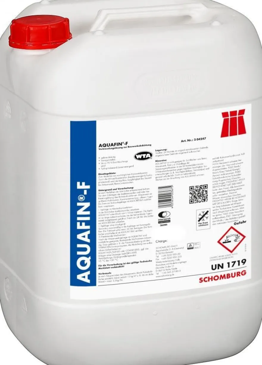 Schomburg Aquafin-f 30 kg Verkieselungslösung für nachträgliche Horizontalsperre