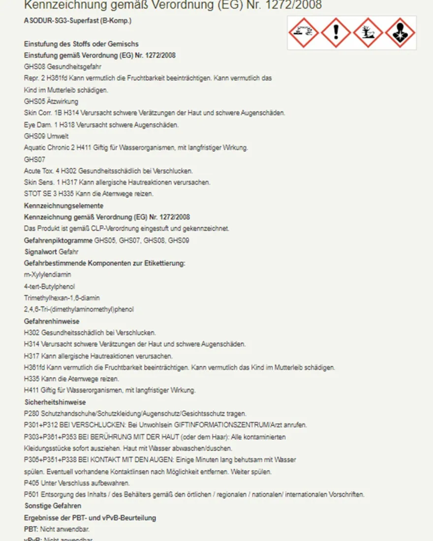 Schomburg ASODUR-SG3-superfast Epoxidharz-Schnellgrundierung Epoxidharzestrich