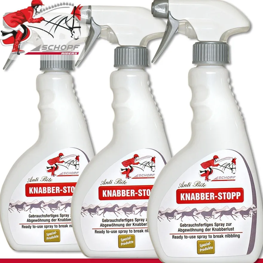 Schopf Riders 3 x 500 ml Anti Bite Knabber-Stopp | Pumpflasche