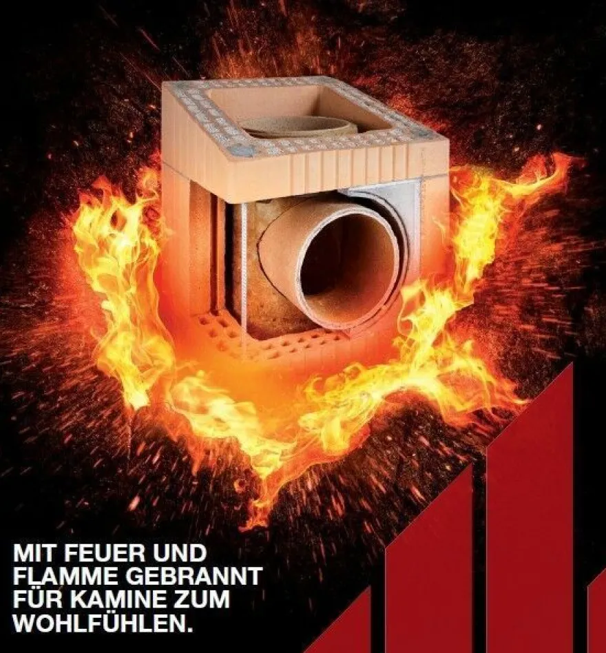 Schornstein massiv Wienerberger Ziegel o. Beton 5-12 m komplett * DIN EN 13063*