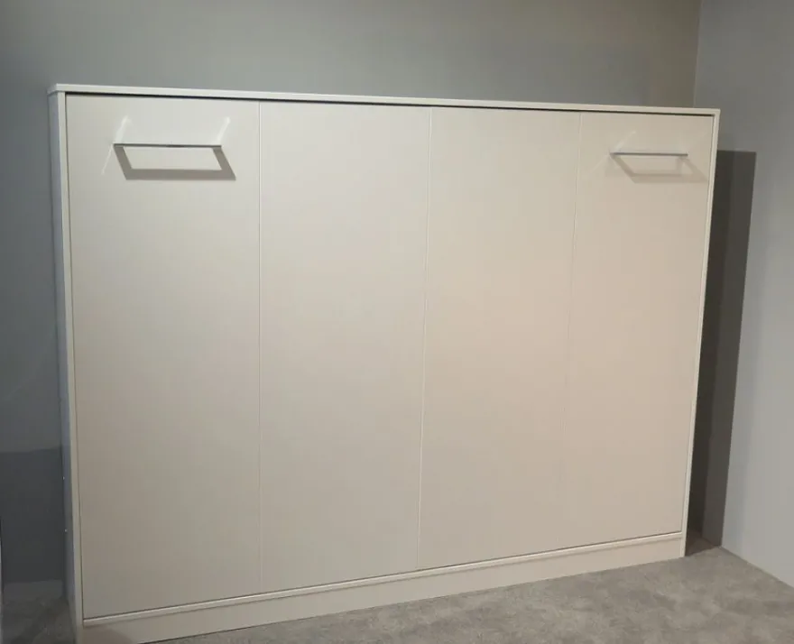 Schrankbett Wandklappbett horizontal HB 90/120/140 x 200 mit Aufsatz & 2 Schränken