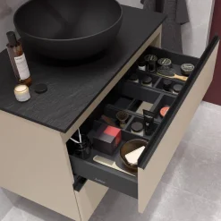 Schrank wandhängend SPIRIT 600 2 Metallauszug Macchiato 598 x 540 x 450 mm