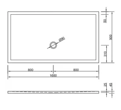 Schröder Rechteckduschwanne Flat New E 160x90x2,5 cm weiß