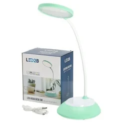 Schreibtischlampe Tragbar USB Farbsteuerung Kabellos, dimmbar, 3 Stunden Licht, Mint