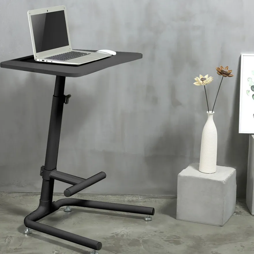 Schreibtisch Laptopständer mit Fußstütze Tisch Notebooktisch Tablettisch Tablet
