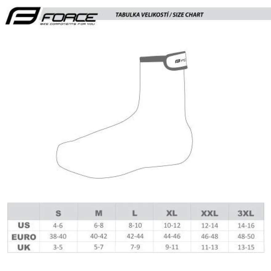 Schuhüberzug Rennrad FORCE PU DRY ROAD
