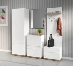 Schuhschrank mit Kleiderpaneel Schuhkipper Futura FU-23
