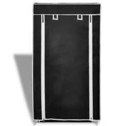 Schuhschrank Schuhregal Schuhablage 5 Schicht 58 x 28 x 106 cm Schwarz