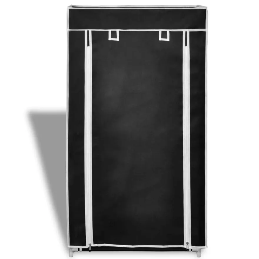 Schuhschrank Schuhregal Schuhablage 5 Schicht 58 x 28 x 106 cm Schwarz