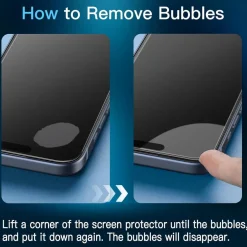 Schutzfolie für iPhone 15 6,1 Zoll Displayschutz 9H Glas Folie HD Klar 3 Stück