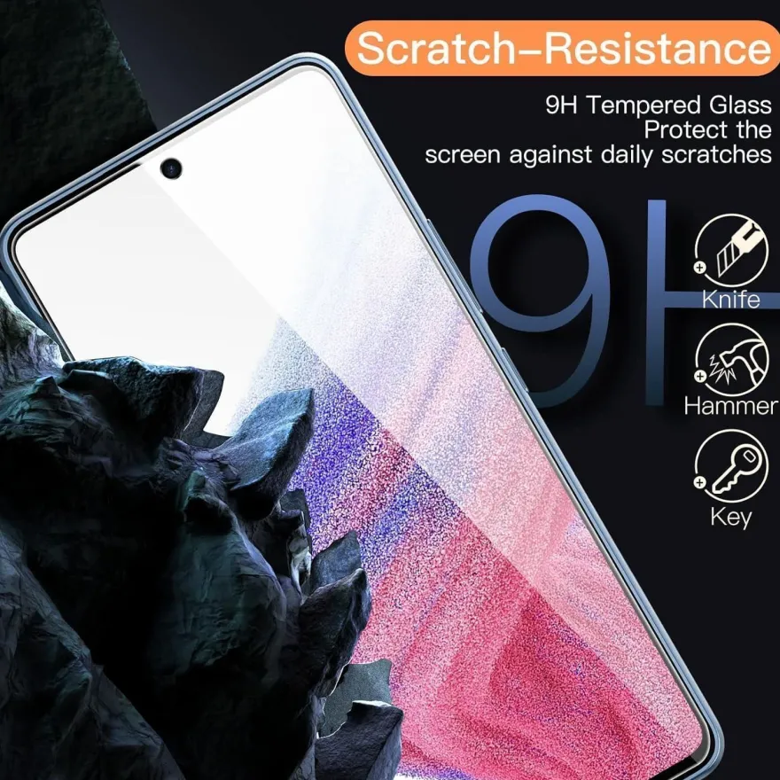 Schutzfolie Samsung Galaxy A53 A52 A52s 5G 9H Panzer Glas Displayschutz 3er