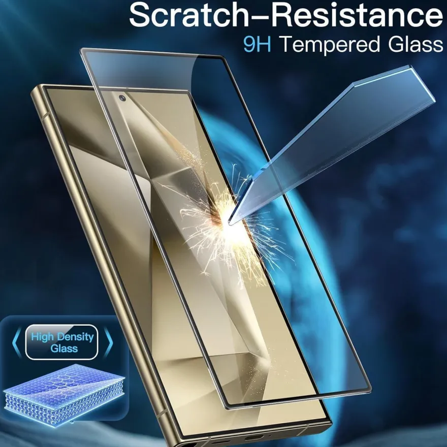 Schutzfolie Samsung Galaxy S24 Ultra 5G 6,8 Zoll Gehärtetes Glas Displayschutz