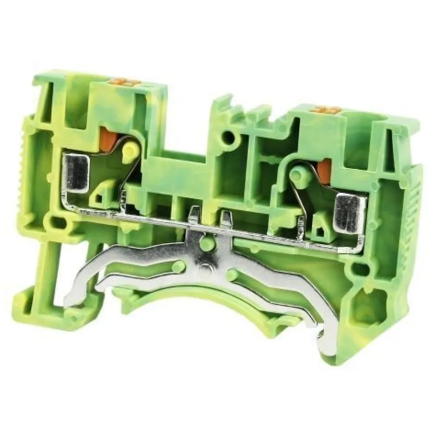 Schutzleiter-Reihenklemme 2.5mm2 gelb-grün Erdungsklemme UL 3862