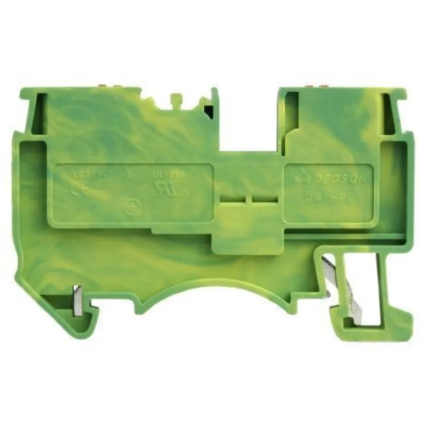 Schutzleiter-Reihenklemme 2.5mm2 gelb-grün Erdungsklemme UL 3862