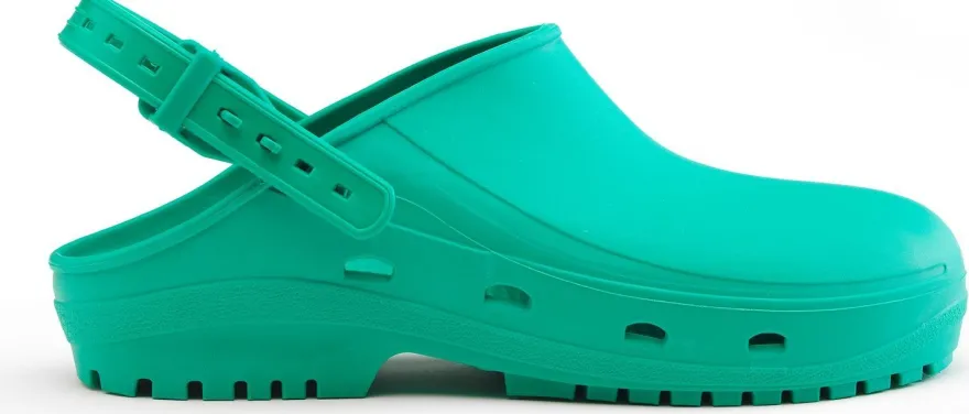 Schu'zz Schuzz Damen Clog Badeschuhe Bloc Femme Vert foncé / Grün