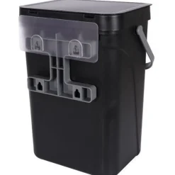 Schwarzer Hängeabfalleimer 10 l