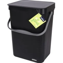 Schwarzer Hängeabfalleimer 10 l