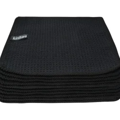 Schwarze Spültücher 20x20cm 10er Set Mikrofasertuch waschbar fusselfrei