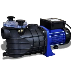 Schwimmbadpumpe Umwälzpumpe Poolpumpe Pumpe elektronik blau 500W