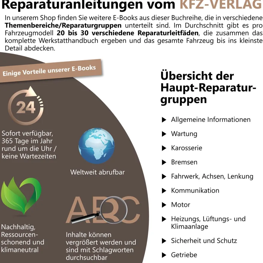 Seat Arosa 6H (97-04) Allgemeine Informationen Elektrik Reparaturanleitung eBook