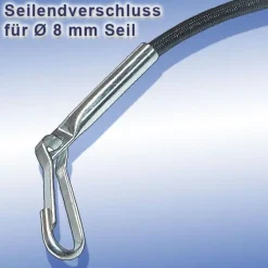 Seilendverschluss mit Simplexhaken oder ohne Simplex-Haken