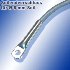 Seilendverschluss mit Simplexhaken oder ohne Simplex-Haken