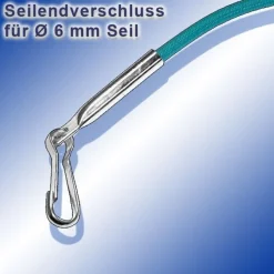 Seilendverschluss mit Simplexhaken oder ohne Simplex-Haken