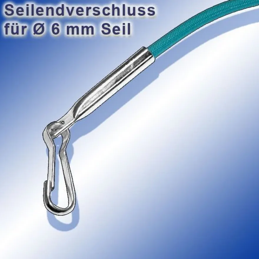 Seilendverschluss mit Simplexhaken oder ohne Simplex-Haken