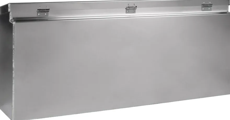 Seitenkasten Zubehörkiste Pferdeanhänger Alu glatt B 780xH380xT220 Nr. 560800