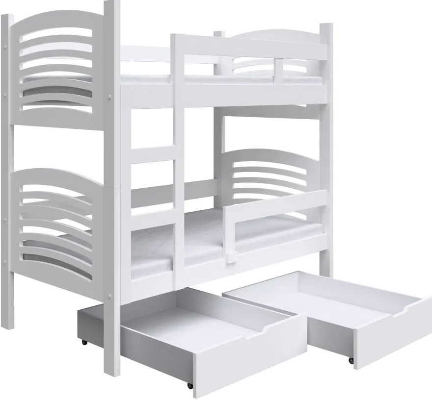 Selsey Cami - Etagenbett, weiß, 75x180 cm