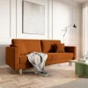 Selsey Valico - Dreisitzer-Sofa, Kupfer, hydrophober Samt