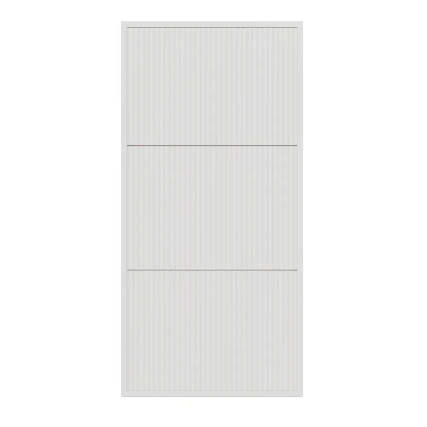 Selsey VELDIO - Wand-Schuhschrank mit 3 Klappen, Weiß, 50 cm